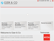Tablet Screenshot of ozerandco.com